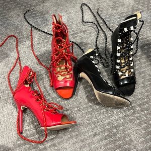 Shoe Lace Sandal Heels GX by Gwen Stefani